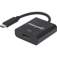 Manhattan 152020 USB 3.1 Typ-C-Stecker auf DisplayPort-Konverter, Buchse] schwarz