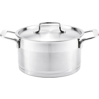 Krüger Fleischtopf 'Kreta', Pfanne + Kochtopf, Silber