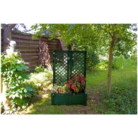 KHW Pflanzkasten mit Spalier 43 cm grün - 2er