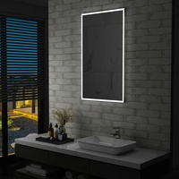 VidaXL Badezimmer-Wandspiegel mit LEDs 60x100 cm