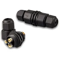 ISOLED Kabelverbinder IP67, Würgenippel + Schraubklemmen 2x3polig