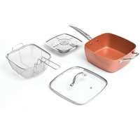 InnovaGoods Copper 5 in 1 Multifunktionspfannenset (4 Teile)