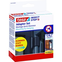 Tesa Fliegengitter Adapter-Set für faltbare Alu-Türrahmen Falt anthrazit
