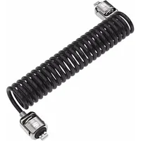 COMPULOCKS Dual Head Coiled Cable Keyed Lock, Notebook Security,