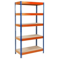 Karatcommercial Schwerlastregal Grizzly Blau-Orange Höhe: 180 cm Breite: 120
