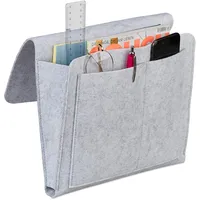 Relaxdays Betttasche, zum Einhängen, 5 Fächer, Aufbewahrung Bett &