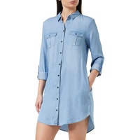 Vero Moda Silla Short Kleid Light Blue Denim XL
