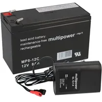 Multipower SET Multipower Blei-Akku MP8-12C Pb 12V / 8Ah