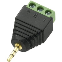 TRU Components Klinken-Steckverbinder 2.5mm Stecker, gerade Polzahl: 3 Stereo