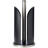 Zeller Küchenrollenhalter, Edelstahl/Metall, matt, schwarz,