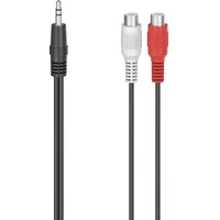 Hama Audio-Adapter 2x Cinch-Kupplung - 3,5-mm-Klinken-Stecker 0,10m (00205185)