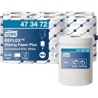 TORK Putztuchrollen ReflexTM M4 Advanced 2-lagig weiß, 450 Blätter
