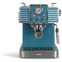 LIVOO Espresso-Kaffeemaschine, Siebträgermaschine, Blau