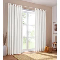 MY HOME Vorhang Parry, Schlaufen (2 St), blickdicht, Polyester,