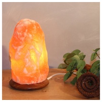 Himalaya Salt Dreams Salzkristall-Tischlampe Rock H18cm orange
