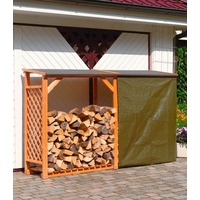 Promadino Wetterschutz für Kaminholzregale Speyer 120 x 140 cm