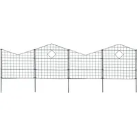 Estexo Teichzaun Set Zaunset Zaun 10 Elemente Steckzaun Gartenzaun