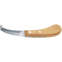 Kerbl Hufmesser (Klinge zweischneidig, Mittel, ergonomisch geformter Holzgriff)