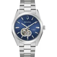 BULOVA Herren Analog Mechanisch Uhr mit Edelstahl Armband 96A275,