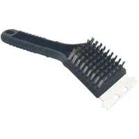 VidaXL Grillbürste 1-tlg. Edelstahl schwarz