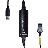 IMTRADEX AK-4 USB DEX-QD Telefon-Headset-Kabel Schwarz
