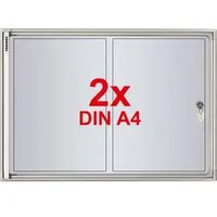 Franken Schaukasten X-tra!Line silber 2x DIN A4