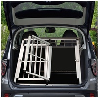 Juskys Hundetransportbox XL - 96×91×70 cm verschließbar & pflegeleicht