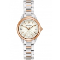 BULOVA Quarzuhr 98P200 Armbanduhr, Damenuhr, rosegold