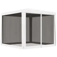 VidaXL Partyzelt 2,5 x 2,5 m inkl. Seitenteile weiß