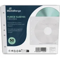 MediaRange CD-/DVD-Hüllen abheftbar weiß,