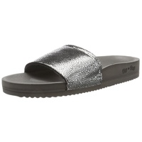 FLIP*FLOP Pool Metallic Cracked Damen Sandalen, grau (steel 0170),