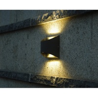 Lutec Bonn AL5006 GR SMD LED-Außenwandleuchte 14W Warmweiß Anthrazit