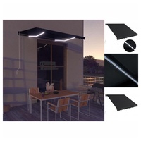 VidaXL LED Gelenkarmmarkise 350 x 250 cm anthrazit 3051244