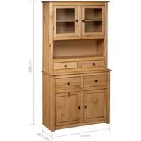 VidaXL Highboard 93 x 40,5 x 180 cm Braun