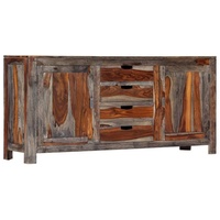 VidaXL Sideboard Grau 160x40x75 cm Massivholz Akazie - Grau