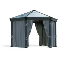 CANOPIA Vorhangset für Pavillon 3 x 3 m Grau