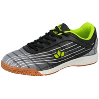 LICO Rockfield Hallenturnschuhe, Schwarz Grau Lemon, 32 EU