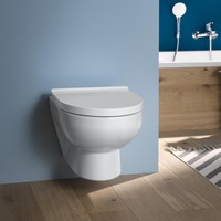 Duravit No.1 Compact, rimless, mit WC-Sitz