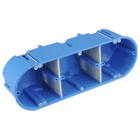 Weitere - f-tronic Hohlwand-Gerätedose massiv 3 Felder 68 mm