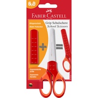 Faber-Castell Schulschere Grip, rot,