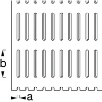 Alfer Schlitzlochblech Aluminium eloxiert