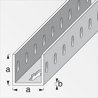 Alfer U-Profil 2.5 m, 35.5 x 35.5 mm Stahl