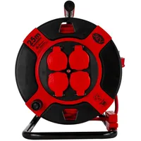 REV Ritter REV Kabeltrommel 25m H07RN-F 3x1,5, rot, 4x