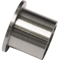 GARDINIA Wandlager Memphis edelstahl-optik, Ø 16 mm, 2-er Pack