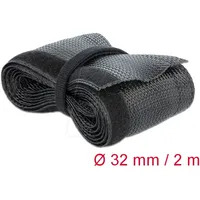 DeLock 18858 18858 Geflechtschlauch Schwarz Polyester 2m 20mm (max)