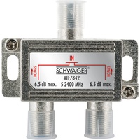 Schwaiger Verteiler 2-fach 5-2250 MHz Silber