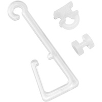 GARDINIA Haken für Stoffösen, Polyresin, Transparent