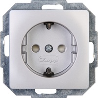 Kopp Einbausteckdose 1-fach Silber