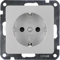 Unitec Steckdose Genua Unterputz Silber 1 St.