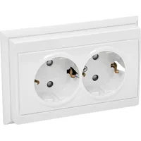 Kopp Schuko-Steckdose 2-fach Arktisweiß